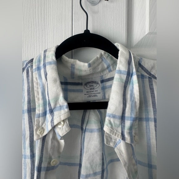 Brooks Brothers Other - Brooks Brothers White and Blue Plaid Shirt